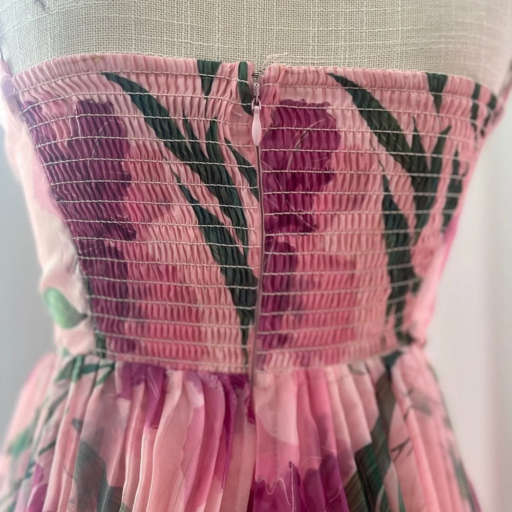 Nordstrom Achanti Pink Floral Mini Dress - Picture 8 of 15